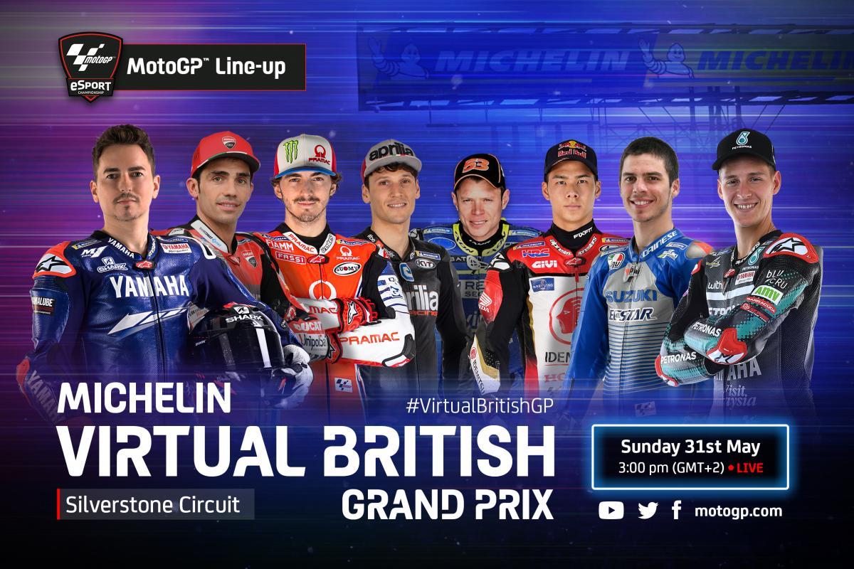 Covid-19 แข่งMotoGP ไม่ได้ แข่งออนไลน์แทนไปก่อนนะ กับ Michelin Virtual British Grand Prix