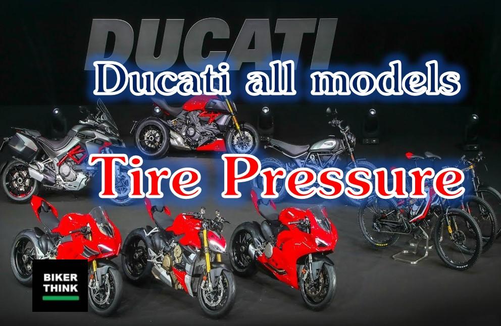 Ducati all models bike “Tire Pressure”