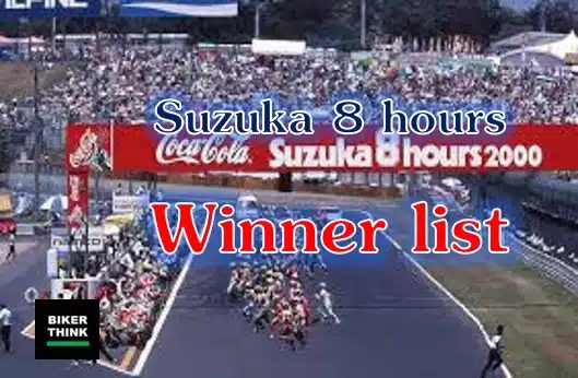 Suzuka 8 hours Winner list by year